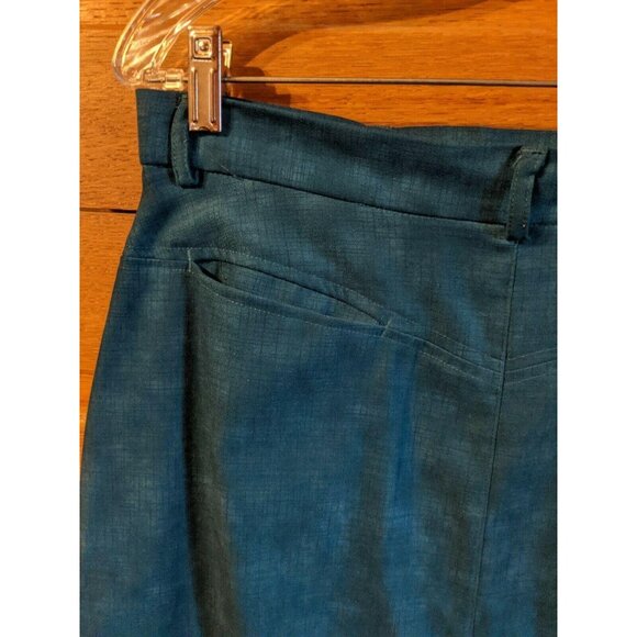 CJ Banks Christopher Dress Skirt Size 10 Blue Green Modest Womens Long - Picture 6 of 9